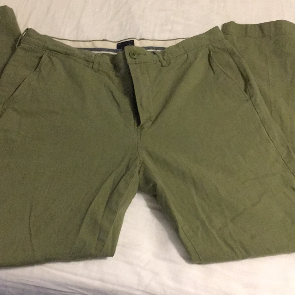 J. Crew Stretch Green Chino Pant